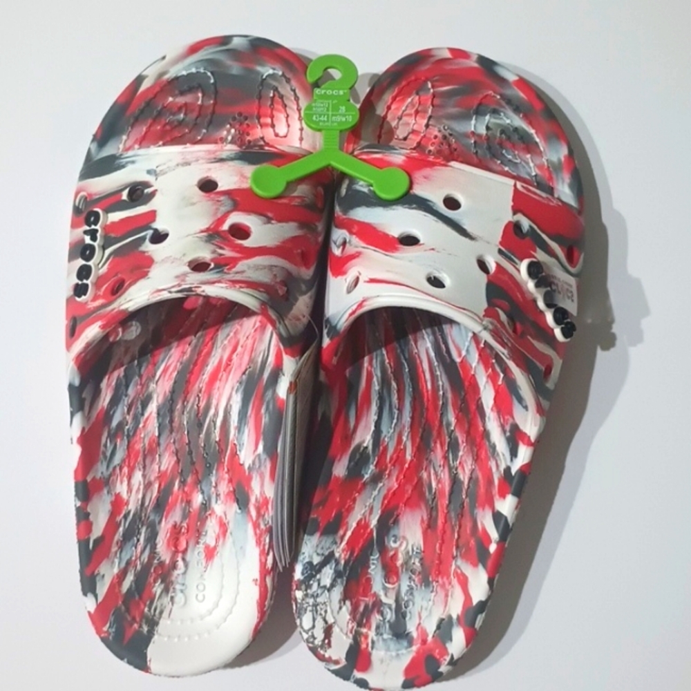 CROCS Red and Black Sandals
